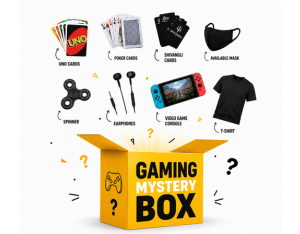 gaming mystery box – surprise gaming accessories & fun collectibles